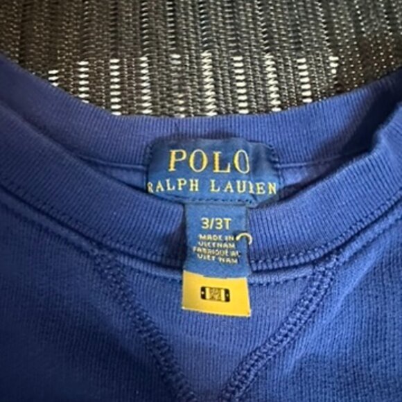 Ralph Lauren Polo Sweatsuit Blue Distressed Look Size 3T - Picture 7 of 9